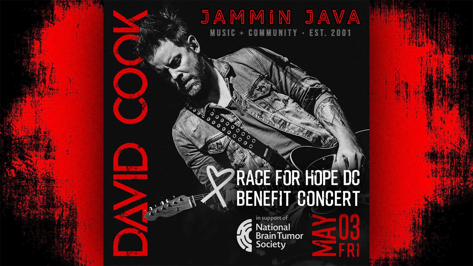 David Cook to give Race for Hope DC benefit concert May 3 in Vienna, VA
